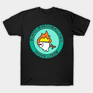 Burns Marshmallows Merit Badge T-Shirt